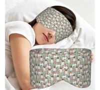 Jack Russell Terrier Floral, Antifaz para dormir, ideal para el hogar, viajes y trabajo por turnos. Cubre completamente los ojos y bloquea la luz.
