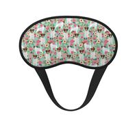 Jack Russell Terrier Floral, Cubiertas oculares completas, antifaces para dormir que bloquean la luz, orejeras opacas para dormir