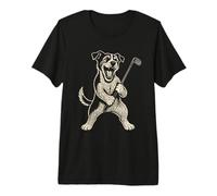 Jack Russell Terrier Golf Deportes Vintage Perro Amante Camiseta Premium
