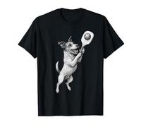 Jack Russell Terrier Jugar Pickleball Deportes Perros Amante Camiseta