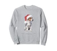 Jack Russell Terrier Navidad Perro Vintage Sudadera
