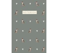 Jack Russell Terrier Notebook: Cute Aesthetic Lined Journal for Jack Russell Terrier Dog Lovers | Green Hardcover