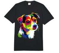 Jack Russell Terrier Perro Colorido Pop Art Arco Iris Perros Comfort Colors Adult Heavyweight T-Shirt