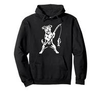 Jack Russell Terrier Pesca Deportes Vintage Perro Amante Sudadera con Capucha