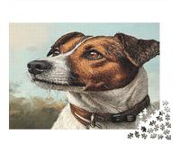 Jack Russell Terrier Puzzle Mil Piezas Adultos Y Ni?os Actividad Indoor Difícil Elección Amazon Mejora De La Concentración Cartón Premium 38x26cm/1000pcs