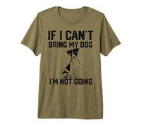 Jack Russell Terrier Si no Puedo traer a mi Perro no voy Camiseta Premium