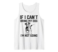 Jack Russell Terrier Si no Puedo traer a mi Perro no voy Camiseta sin Mangas