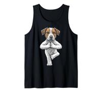Jack Russell Terrier Yoga Perro Cachorro Funny Dogs JRT Asana Camiseta sin Mangas