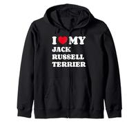 Jack Russell Terriers I Love My Jack Russell Terrier Sudadera con Capucha