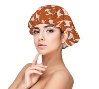 Jack Russell Terriers Naranja Lindo Perro Jack Russell,Gorro de dormir de satén para adultos - Gorro de dormir elástico para mujer, cubrecabello nocturno