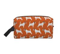 Jack Russell Terriers Naranja Lindo Perro Jack Russells, Bolsa de Maquillaje Bolsa de cosméticos Bolsa de artículos de tocador de Viaje portátil Organizador de Bolsa de Maquillaje