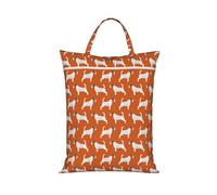 Jack Russell Terriers Naranja Lindo Perro Jack Russells,Bolsa de viaje para ropa sucia, bolsa plegable para ropa sucia