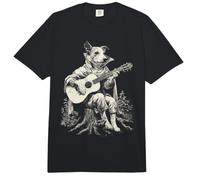 Jack Russell Tocando la Guitarra Lindo Perro Medieval Guitarrista Comfort Colors Adult Heavyweight T-Shirt