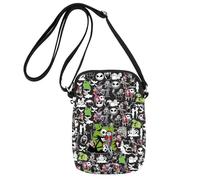Jack & Sally - Bolso cruzado Zero Dog Gifts Oogie Boogie Gifts Nightmare Movie Bolsa de hombro, Fantasma verde Reino Unido, 8.5 x 5.7 x 0.39 inches