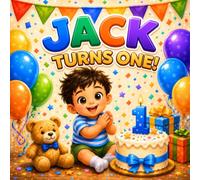 Jack Turns One!: A Personalized First Birthday Book (Three Hearts Baby Name Books (Jack))
