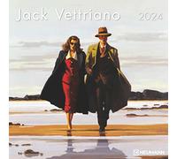 Jack Vettriano 2024 - Calendario de pared - Calendario folleto - 30 x 30-30 x 60 - Calendario artístico