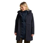 Jack Wolfskin Abrigo para mujer, azul marino, L