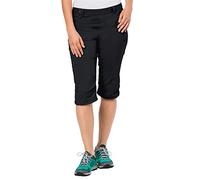Jack Wolfskin Activate Light 3/4 - Pantalones de Softshell para Mujer, elásticos, Transpirables, Impermeables, Primavera/Verano, Mujer, Color Negro, tamaño 34