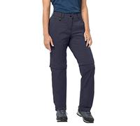 Jack Wolfskin Activate Light Zip Off Women - Pantalón de Senderismo para Mujer, Grafito, 46