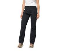 Jack Wolfskin Active Track Pants W Pantalones para Senderismo, Negro, 46 para Mujer