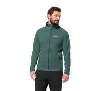 Jack Wolfskin Alpgrat Hooded Fz M - Chaqueta de forro polar, color verde Jade, XXL para hombre, verde jade, XXL