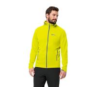Jack Wolfskin Alpgrat Hooded FZ M Chaqueta de Forro Polar, Firefly, S para Hombre