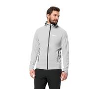 Jack Wolfskin Alpgrat Hooded FZ M Chaqueta de Forro Polar, Gris Fresco, XL para Hombre