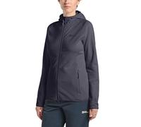 Jack Wolfskin - BAISELBERG Hooded FZ W, Chaqueta con Forro Mujer, Graphite, XL -