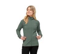 Jack Wolfskin Baiselberg Hooded FZ W - Chaqueta de Forro Polar, Color Verde, Hedge Green, XS