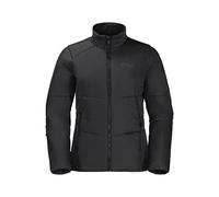 Jack Wolfskin Bergland Abrigo de Vestir, Negro, XS para Mujer