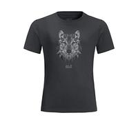 Jack Wolfskin Brand Wolf T K Camiseta, Verde Oscuro, 92 cm Unisex niños
