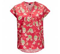 Jack Wolfskin Camisa Paradise para Mujer, Tulip Red All Over, Talla XL