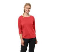 Jack Wolfskin Camiseta de Manga Corta Jwp 3/4 T W para Mujer, Naranja Tango, M, Naranja Tango, M