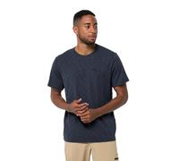 Jack Wolfskin Camiseta de Manga Corta para Hombre, Color Azul Noche, S, Noche Azul, S