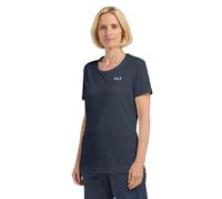 Jack Wolfskin Tech T W Camiseta, Midnight Sky, Large Mujeres