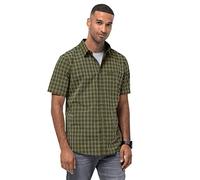 Jack Wolfskin Camiseta Hot Springs para Hombre M, Greenwood Checks, S