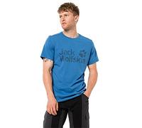 Jack Wolfskin Camiseta para Hombre, con Logo T M Airy, Azul Ola, S