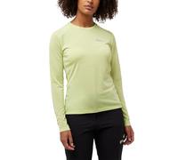Jack Wolfskin Camiseta Vonnan LS T W para Mujer, Matcha Fresco, XS
