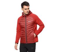 Jack Wolfskin Chaqueta de Forro Polar Routeburn Pro Hybrid M para Hombre, Rojo Fuerte, S, Rojo Fuerte, S