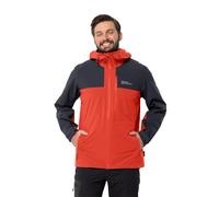 Jack Wolfskin Chaqueta Go Hike para Hombre M Exterior, Rojo Fuerte, L, Rojo Fuerte, L