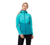 Jack Wolfskin Chaqueta Go Hike Softshell W para Mujer, azulejo Azul, XXL, Azulejo Azul, XXL