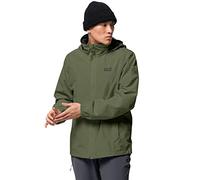 Jack Wolfskin Chaqueta Hardshell Stormy Point para hombre, Greenwood, XL