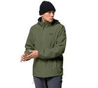 Jack Wolfskin Chaqueta Hardshell Stormy Point para hombre, Greenwood, XXXL