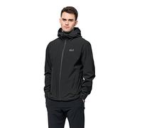 Jack Wolfskin Chaqueta Pack & Go Shell M para hombre, Negro, XL