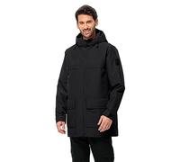 Jack Wolfskin Chaqueta parka Winterlager para hombre, Negro, XL