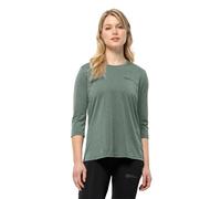 Jack Wolfskin Crosstrail 3/4 T W Camiseta, Hedge Green, XS para Mujer