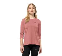 Jack Wolfskin Crosstrail 3/4 T W Camiseta, Mineral Rojo, S para Mujer