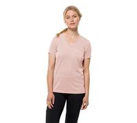 Jack Wolfskin Crosstrail T - Camiseta de Manga Corta, Color Rosa Ahumado, XS, Rosa ahumada., XS
