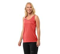 Jack Wolfskin Crosstrail Tank W T-Shirt, Rojo Brillante, s Mujer, Rojo Vivo, S