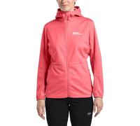 Jack Wolfskin Feldberg Hoody W Chaqueta Softshell, Sunset Coral, Medium Mujeres